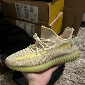 Yellow Knit Sneakers